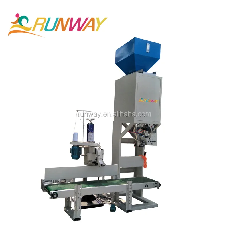 Runway Machinery 550kg Rice Weighing And Packaging Machine For Nigeria