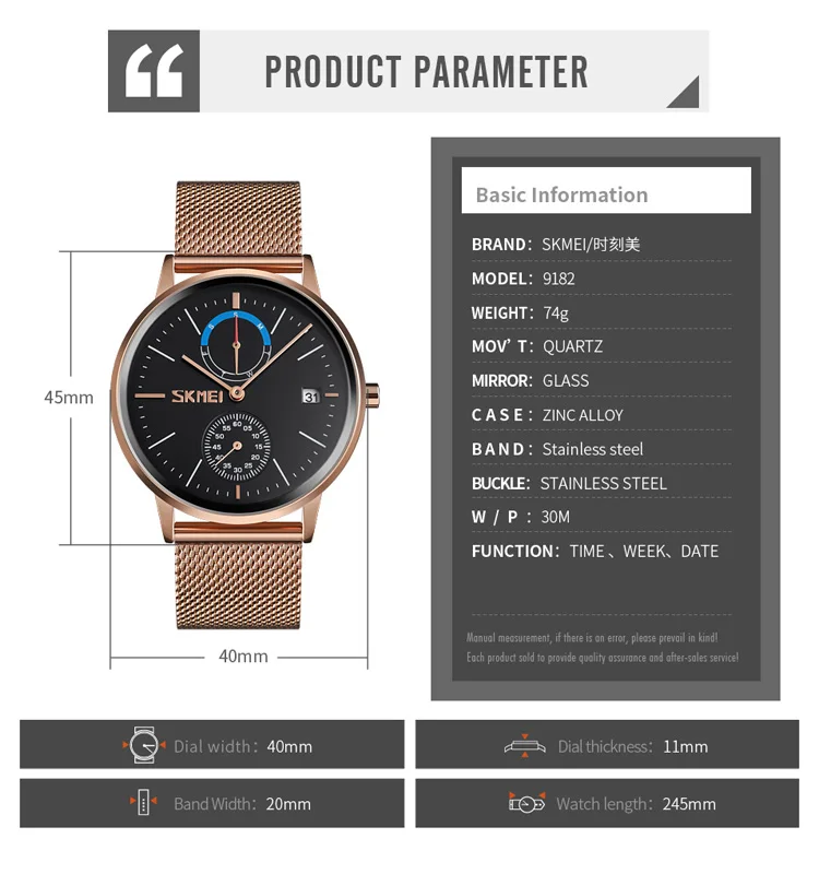 Skmei 9182 Black Men Watch Stainless Steel - Buy Black Men Watch,Skmei 9182, Skmei Wholesale Watch Product on Alibaba.com