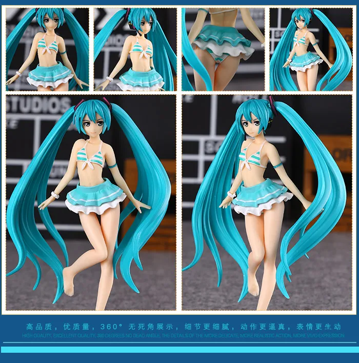 Anime Hatsune Miku Swimsuit Ver 1//12 PVC FREEING Figure Toy Gift New No Box