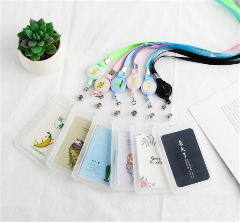 Wholesale Promotional Gift Clear Pvc Credit Id Card Holder Keychain