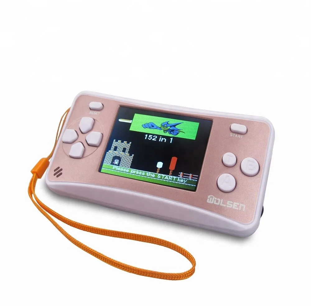 

Cheaper 8 bit Handheld game player mini game player portable handy video game AV out built in 152 games ROSE GOLD COLOR