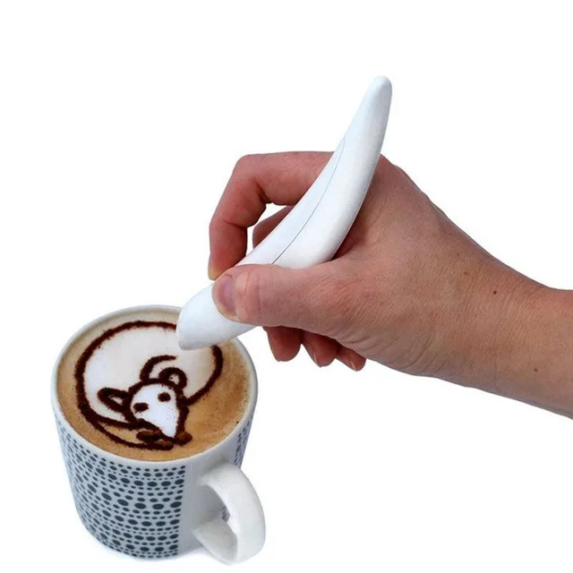 

Electrical Latte Art Pen for Coffee Cake Decoration Pen Coffee Carving Baking Pastry Tools