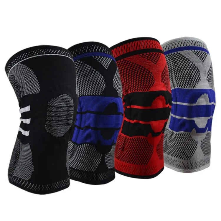 

knee pads for basketball,custom compression knee pad running,climbing,hiking, Black/red/grey/blue