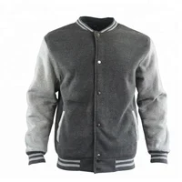 

Popular casual basic polyester blank jacket baseball for men