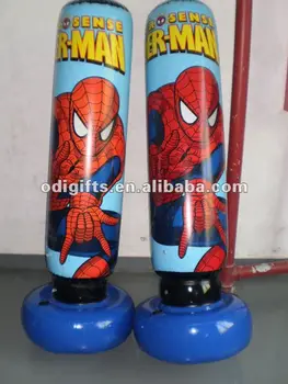 Inflatable Spiderman Punching Bag Toy Pvc Cartoon Air Inflatable Spiderman Punching Bag Toy Pvc Cartoon Air
