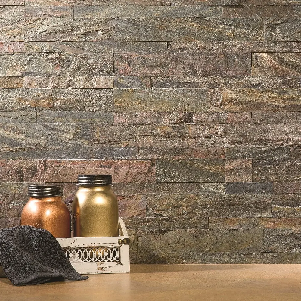 Buy Aspect Peel and Stick Stone Overlay Kitchen Backsplash Weathered