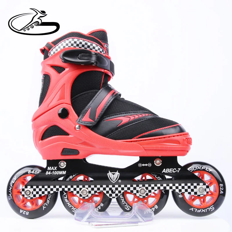 

City run retractable inline skates roller blades for children women men, Yellow, blue, red or customized