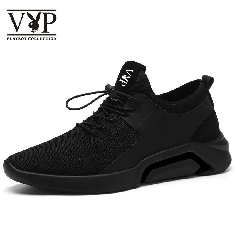 

mesh plastic outdoor running walking style casual man shoe, Black white