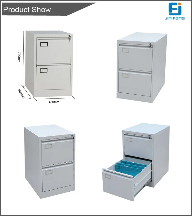 Central Lock Antitilt Godrej 2 Drawer Steel File 2 Tier