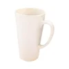 17oz Cone Shaped Ceramic Sublimation White Latte Mug