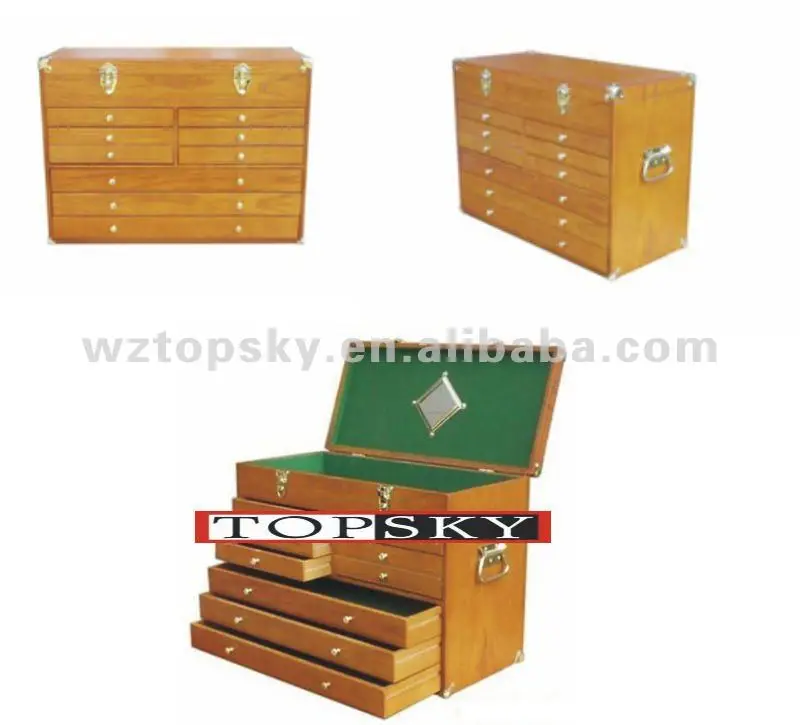 9 Drawer Wood Tool Chest