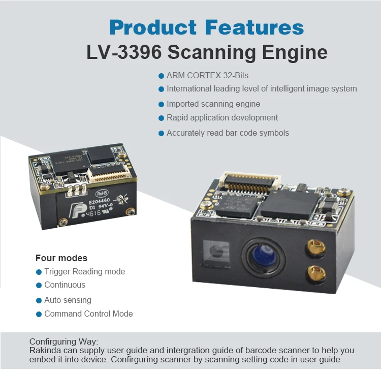 High-precision OEM Scan Engine 1d 2d Arduino Barcode Scanner QR Code Scanner Module