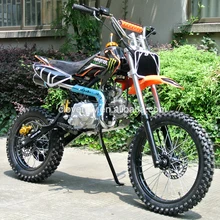 Бензин 4 ход электрический старт 110CC Байк мотоцикл с рогом