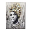 Abstract African Women Portrait Oil Painting on Canvas Art India Posters and Prints Modern Wall Picture for Living Room