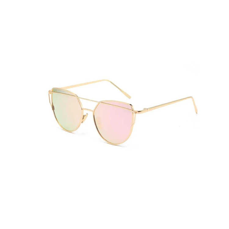 

2019 Newest Retro Cat Eye Polygonal Men and Women Metal sunglasses, C1-c16