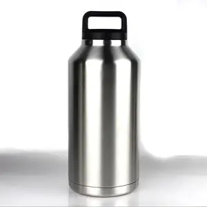 Image of 18oz36oz64 oz vacuum insulated water bottle , 18/8 stainless steel double wall thermos vacuum flask