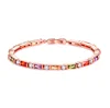 Onier Promotion gift women brass bangle gold plated bracelet single row star bangle fashion thin gold bangle