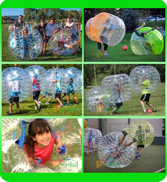 inflatable human sized soccer bubble ball,bubble boy suit on sale