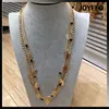 Women's Waterfall Jewelry Necklace Multi-Strand Statement Pave Leaf Chain Necklace With leaf pendants