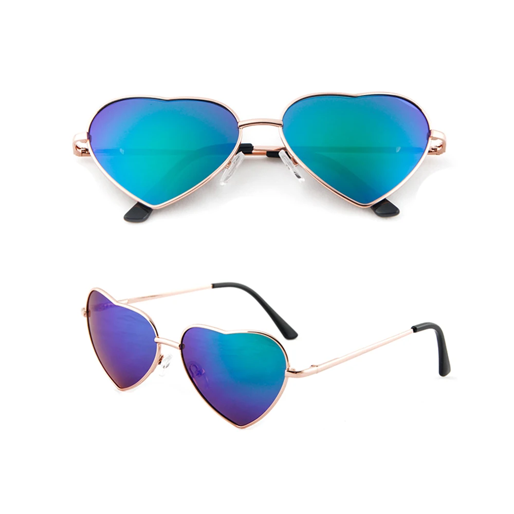

Heart Shaped 2018 Fashion Kids Wholesale Polarized UV400 Metal Sun Glasses Sunglasses for Women