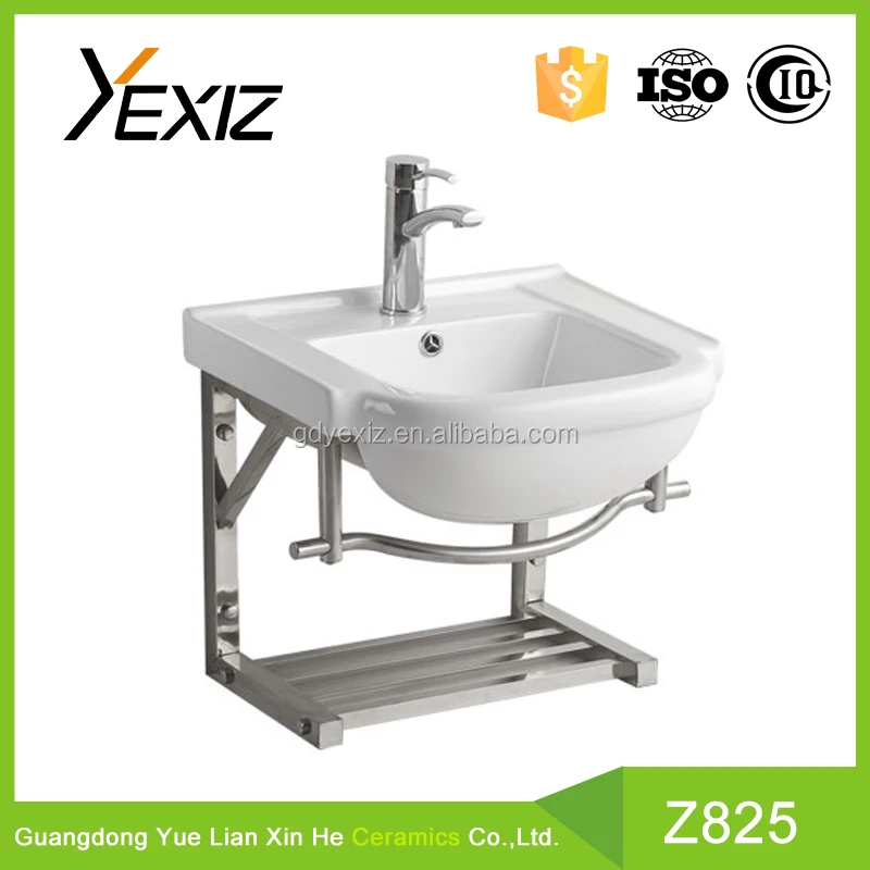 
Z303 chaozhou sanitary ware toilet triangle ceramic sink with stand 