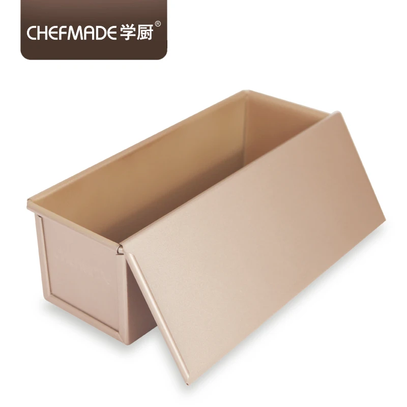 

Champagne gold non-stick 300g Loaf pan with cover bread pan or baking tin