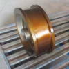 Alloy steel crane wheel assembly trolley wheel with single flanged