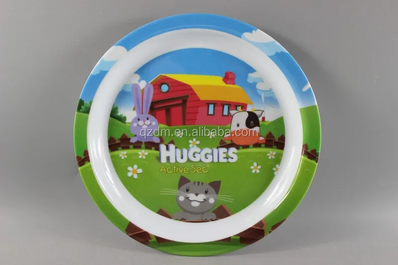 Sales Promotion Melamine Kid's plate 100% melamine