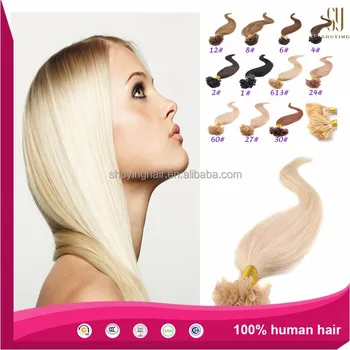 Prebonded Hair Double Drawn Remy Human Hair U Tip Flat Tip I Tip