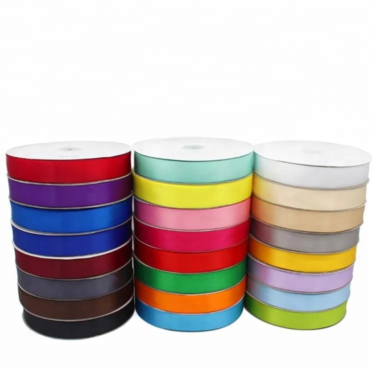 

Wholesale Colorful Packaging Ribbon 25mm 1 Inch Width Polyester Satin Ribbon