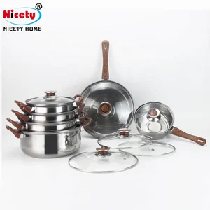 Image of 7pcs tableware stainless steel cookware/cooking pot