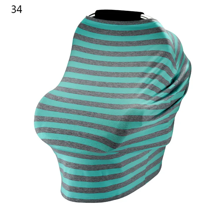 

Custom Organic Stretchy Multi Use Car Seat Canopy Poncho Breastfeeding Baby Nursing Pillow Cover Scarf