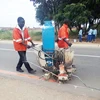 Hand Push Asphalt Cement Road line Paint Thermoplastic Striping Machine