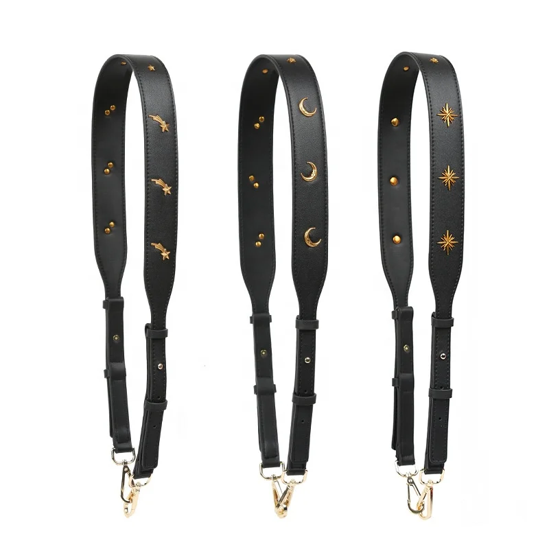 

Meetee B-S045 Moonstars Women Handbag Belt PU Leather Bag Shoulder Strap