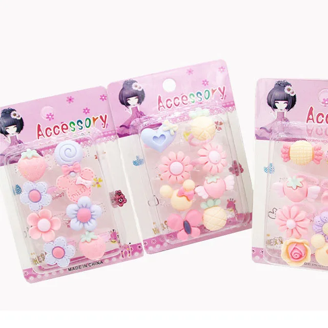 

Children`s Cartoon Ring Cute Princess Ring For Girl Gift Set Kid Hand Jewelry