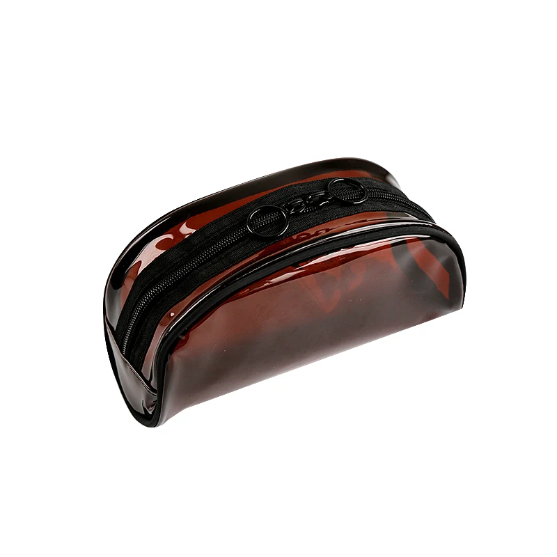 Logo printed custom outdoor travel portable and practical transparent waterproof pvc storage zipper bag for sale