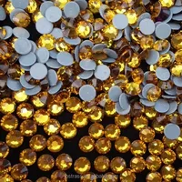 

Strong Glue ss10 Topaz Hot Fix Rhinestones flat stones for crafts,wholesale price crystals Original Czech Hair Accessory