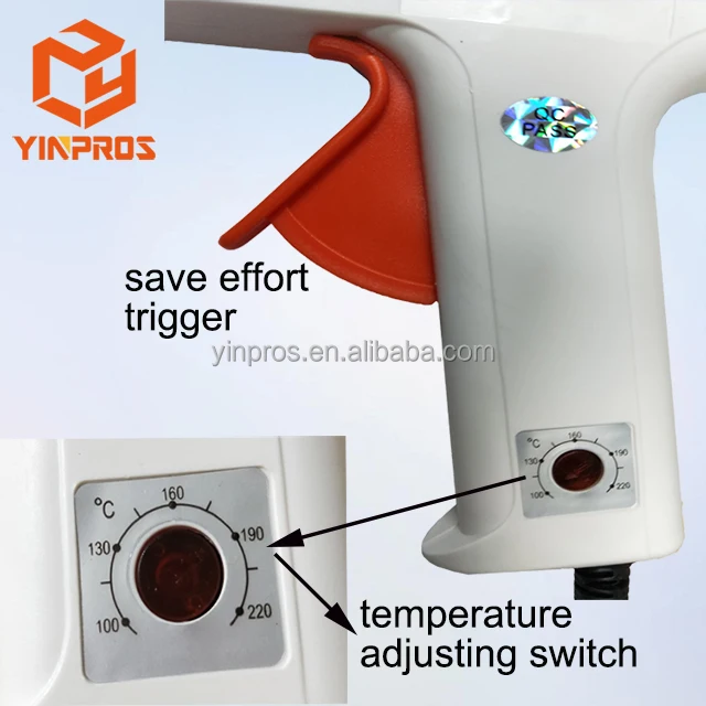 
Professional Power Tools Anti Drip Adjustable Temperature Hot Melt Glue Gun for industrial 