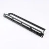 High Quality Black UTP 19"1U Cat6/5e Patch Panel 24 Ports Krone&110 Dual IDC patch panel