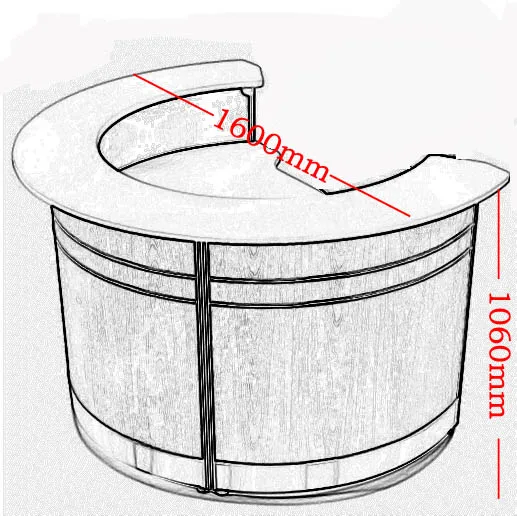 
Latest Round Reception Desk/hotel reception/office reception counter design 