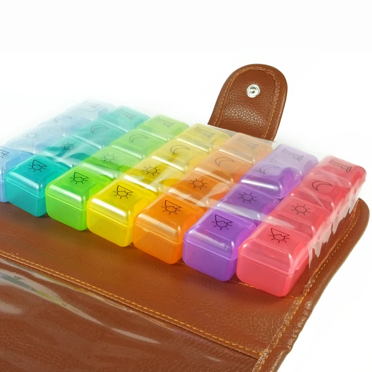 Portable Wallet Pills Box With 28 Compartments Buy Pills Box,Wallet