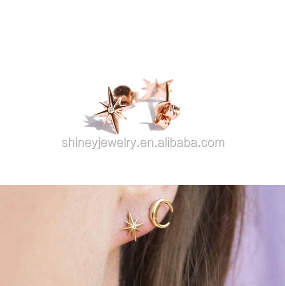 100% 925 sterling silver jewelry factory customized AAA sparking cubic zirconia cz long earring