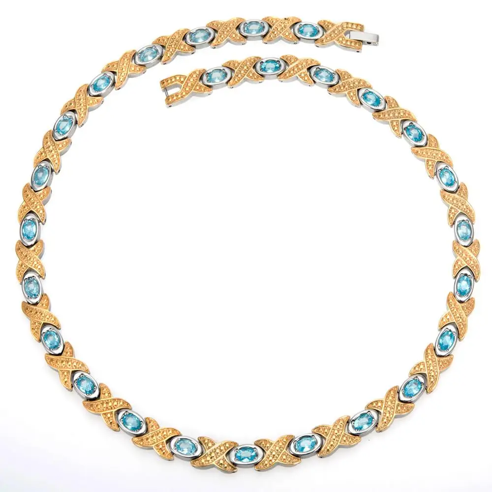 

Energinox Health Titanium Magnet Zircon Bio Magnetic Necklace Jewelry