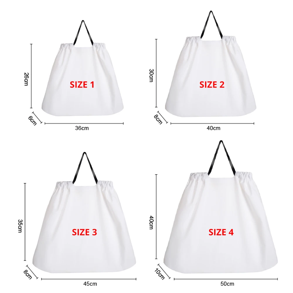 
Custom Printed Accept Wholesale White Drawstring Matte PE Plastic Shopping Bag With Handle 