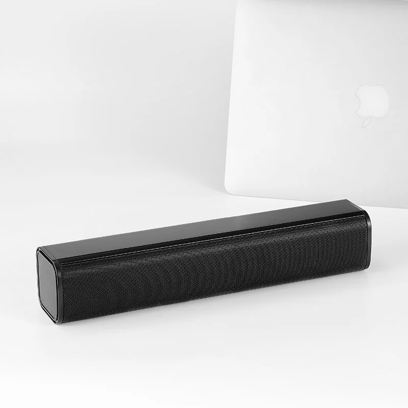 

Super bass sound bar box support USB2.0 computer pc speaker, Black