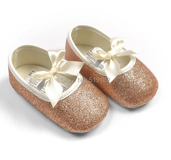 baby girl golden shoes
