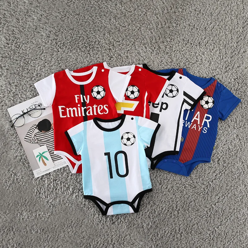 Hot Selling Messi Football Baby Clothes Fashion Baby Boy Romper Buy