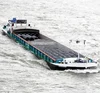 Barge for river bridges