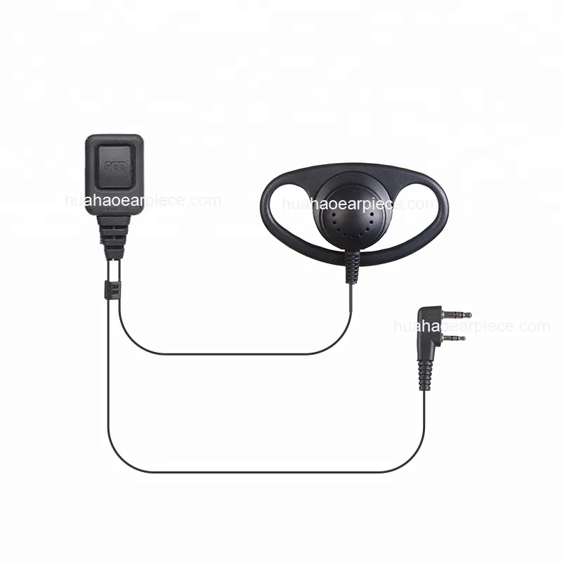 

Earhook D shape earpiece with volume control PTT for Kenwood radio tk-3017 tk-2107 radio earpiece manufacturer