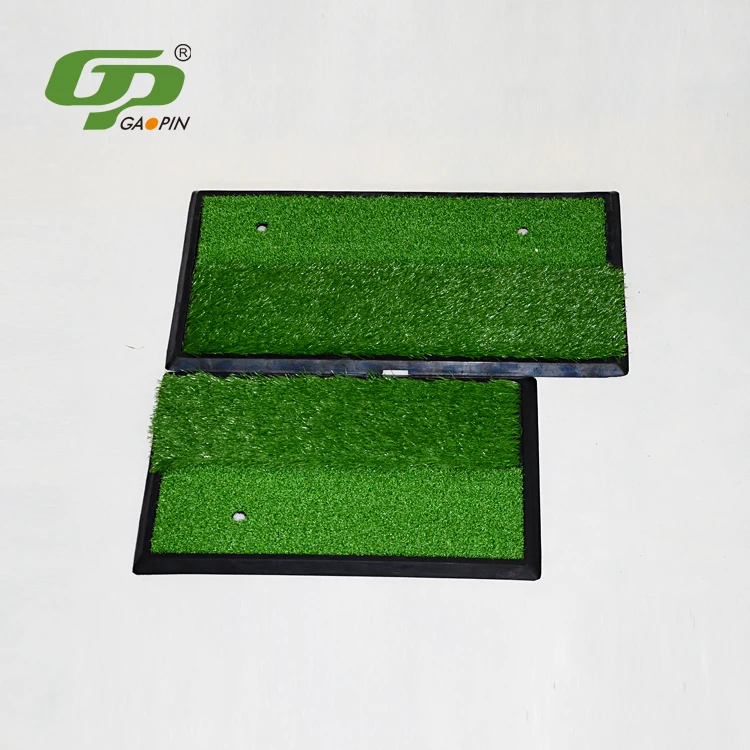 

GP green artificial practice putting swing grass turf customized golf hitting mat